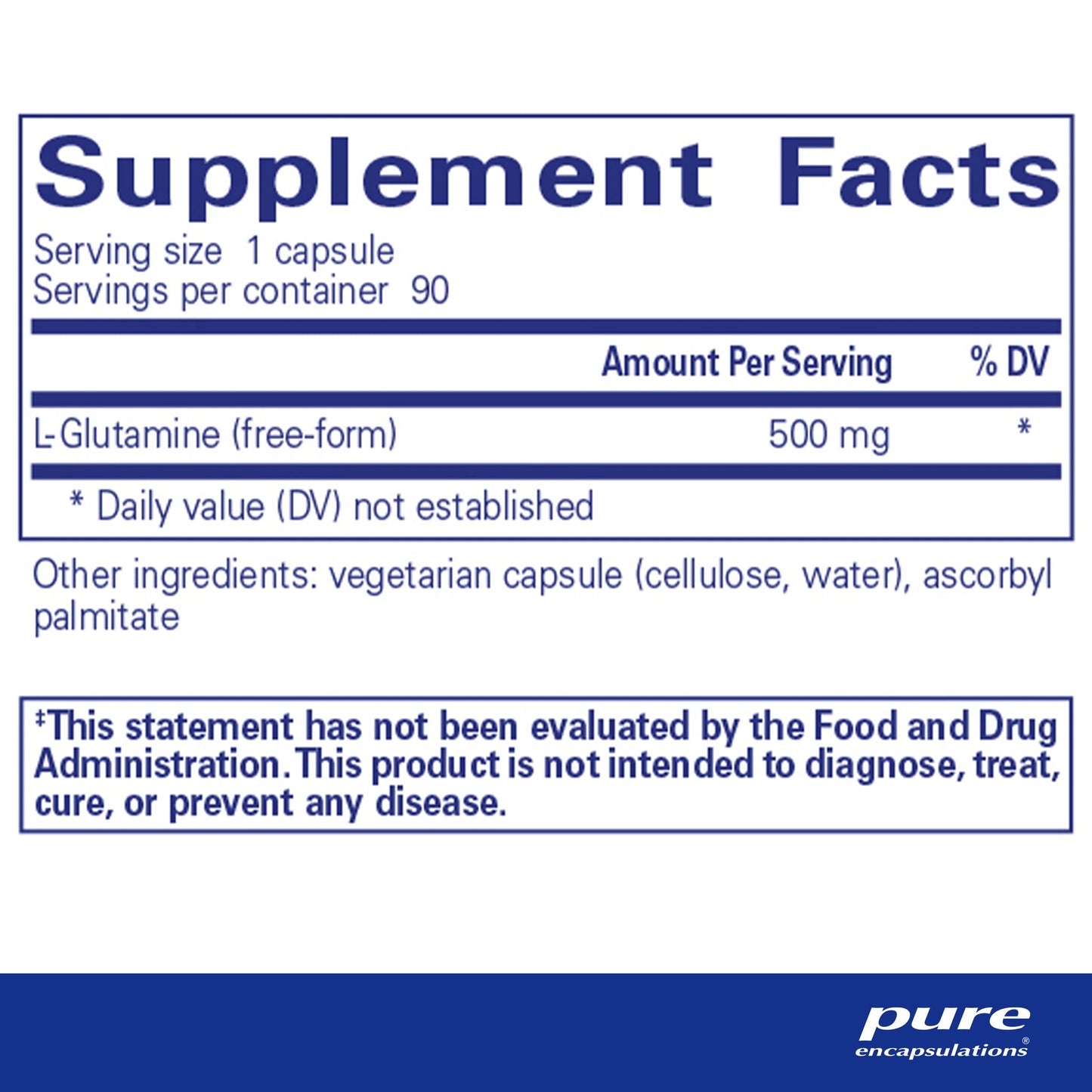 L-Glutamine 500 Mg.