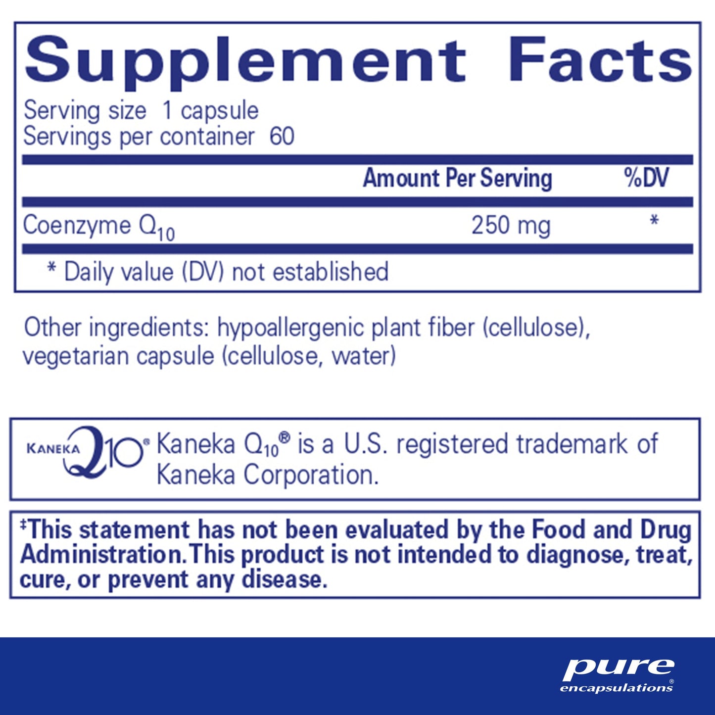 CoQ10 250 Mg.