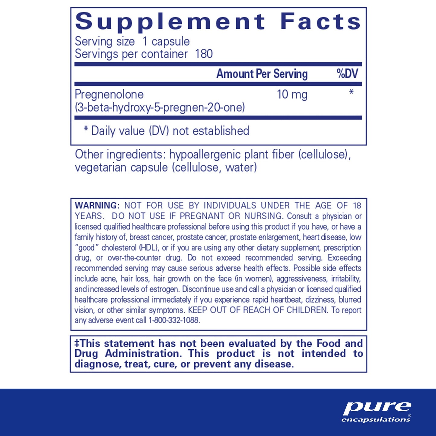 Pregnenolone 10 mg