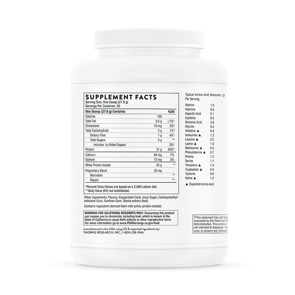 Whey Protein Isolate - Vanilla